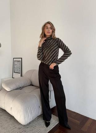 Жіночий ангоровий гольф водолазка жіноча базова універсальна водолазка травичка4 фото