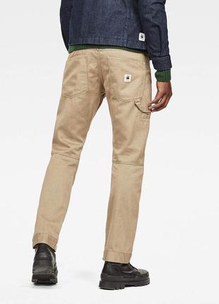 Чоловічі бежеві карго штани g-star raw 5622 3d straight оригінал розмір 32/30