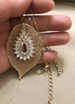 Sara cov великий кулон натуральними камінцями вінтаж