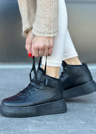 ❄️ кожаные ботинки с мехом 👢