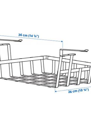 Pícke ikea корзина с клипсой, 36х26х14 см5 фото