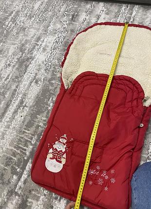 Чехол конверт на овчині для коляски чи санів