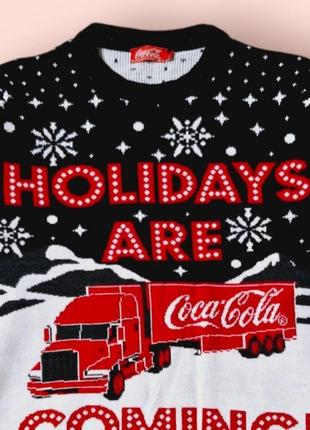 Новогодний свитер мирер coca cola
