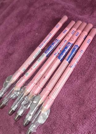 Олівець для губ глемби 111 номер, зі стругачкою