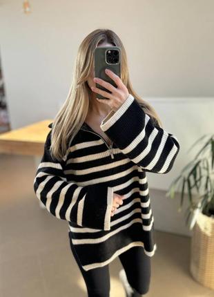 Светр в полоску h&m