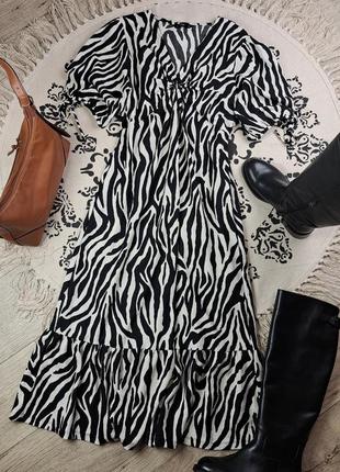 Брендова неймовірна сукня зебровий принт f&f🦓