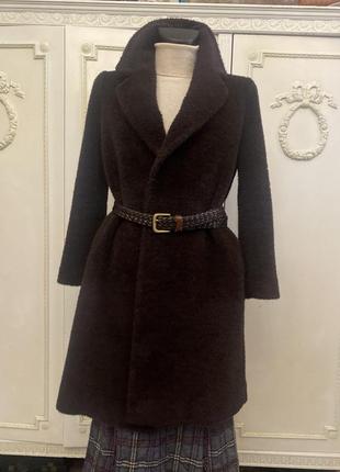 Хутряне пальто/шубка/кардиган альпака
