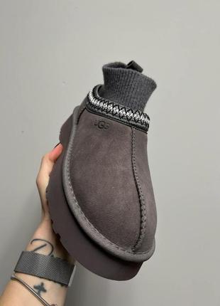 Угги угги угги ugg tazz tasman platform sock grey