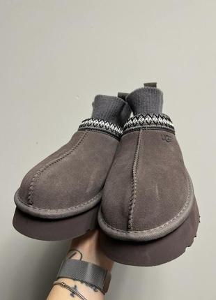 Угги угги угги ugg tazz tasman platform sock grey