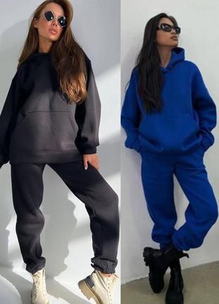 Тёплый костюм на флисе 15 цветов р.s,m,l,xl