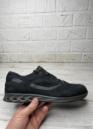 Кожаные туфли ecco gore-tex
