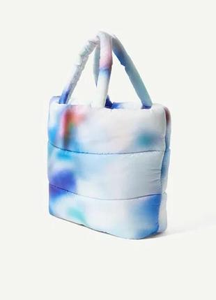 Новая дутая сумка, сумочка шопер weekday.