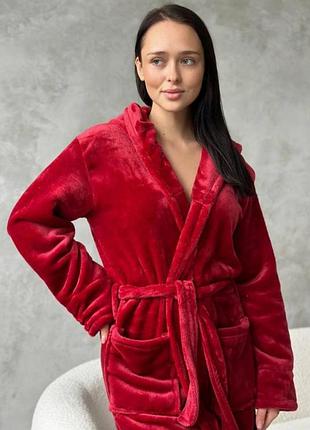 ⭐⭐⭐⭐⭐ 
теплий махровий жіночій халат do2669/6