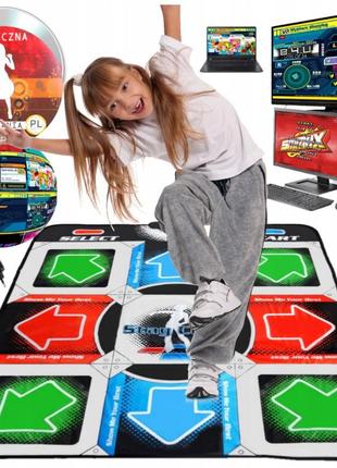 Танцевальный коврик usb для пк компьютера pc dance mat dance pad улучшенный с cd
