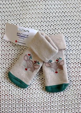 Новые рождественские / ночные детские носки, на 6-24 месяцев