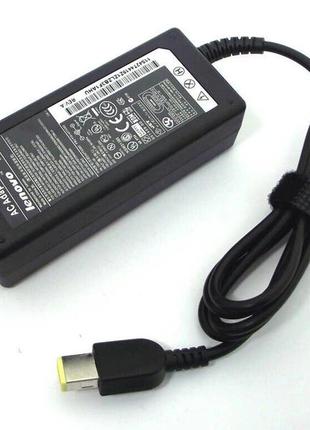 Блок живлення lenovo 20v 3.25 a 65w (usb+pin) oem. роз'єм прямокутний жовтий (adlx65nlc3a).