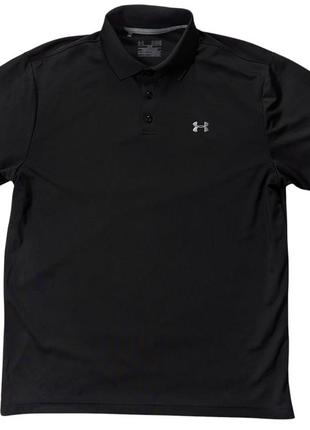 Under armour поло черное хл