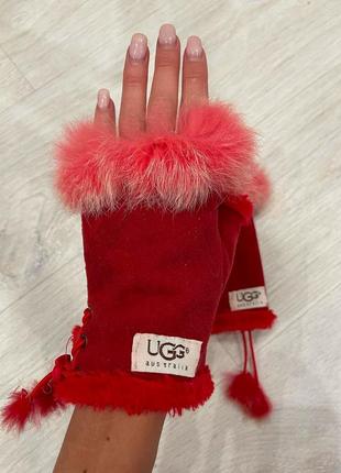 Перчатки ugg с открытыми пальцами