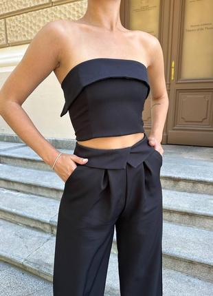 Жіночий костюм топ і брюки