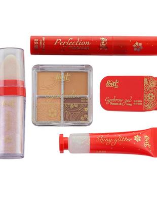 Адвент-календарь косметический красный шикарный набор