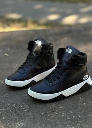 Зимние туфли the north face цвет черный, белый