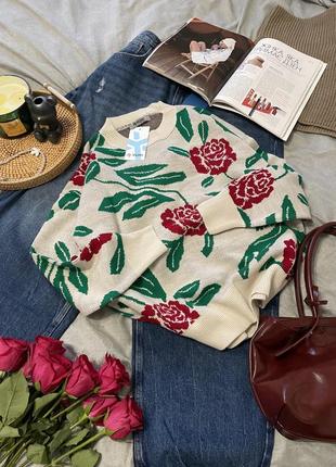 Джемпер с вышивкой