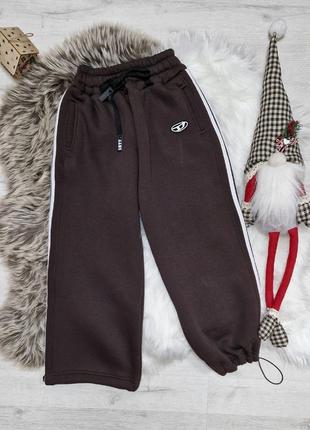 Теплые брюки карго для девочек