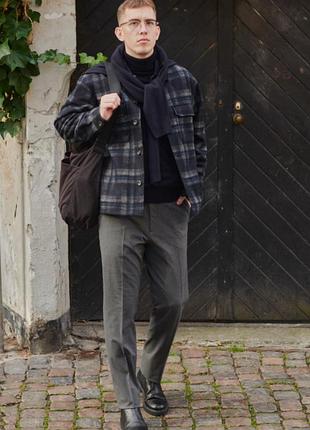 Пальто-сорочка uniqlo over shirt jacket