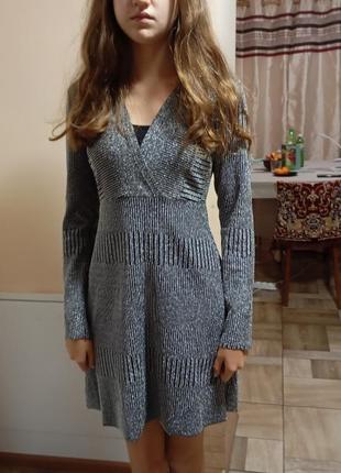 Платье маленькое серебристое alive турция