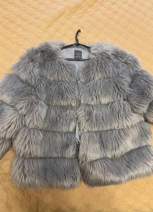 Шубка серого цвета, l