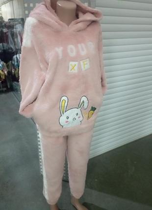 Супер мягкая плюшевая пижама 🔥🔥🔥 с ушками