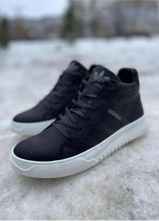 Зимние ботинки adidas черные 2