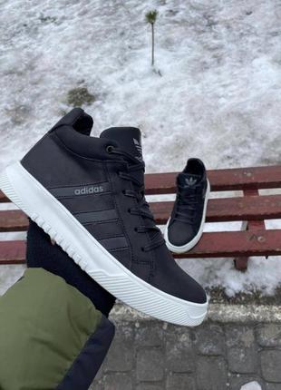 Зимние ботинки adidas черные 3