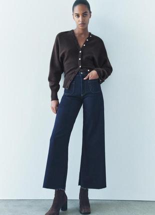 Джинсы zw collection marine straight с высокой посадкой и карманами
