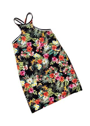 Р. 46-48/m-l летнее платье с яркими цветами calzedonia