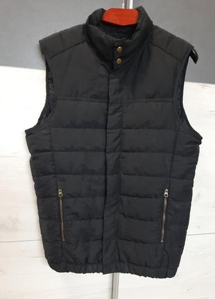 Стьобана жилетка чорна чорна чоловіча жилетка розмір s