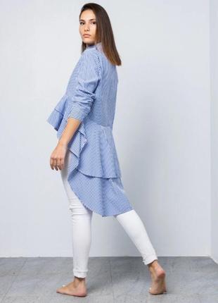 Сорочка zara сорочка в смужку сорочках продовженою спиною