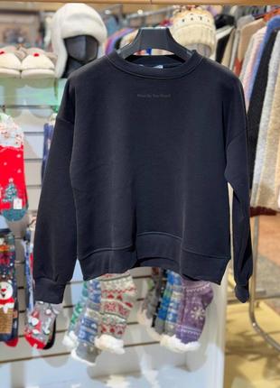 Жіноче худі світшот на флісі чорний женский свитшот худи туреччина pakkoo