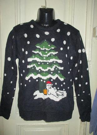 Светр чоловічий.новорічний.розм м
