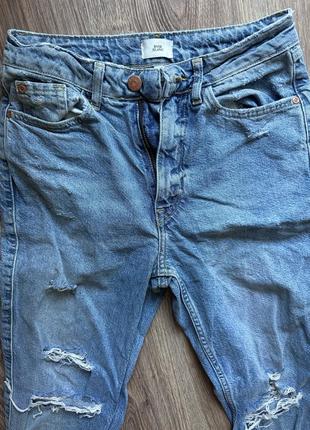 Рваные джинсы river island, размер 6