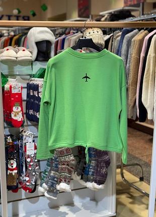 Жіноче худі світшот бавовна зелений женский свитшот худи туреччина pakkoo