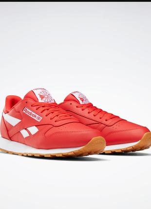 Красные кеды reebok