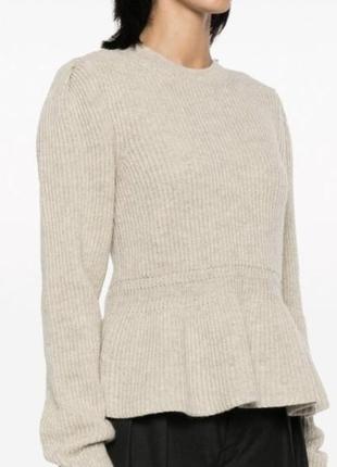 Вовняний светр h&m з баскою