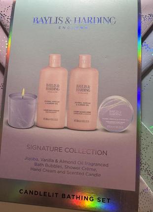 Набор женский подарок подарочный baylis & harding jojoba, vanilla & almond oil luxury bath & shower
