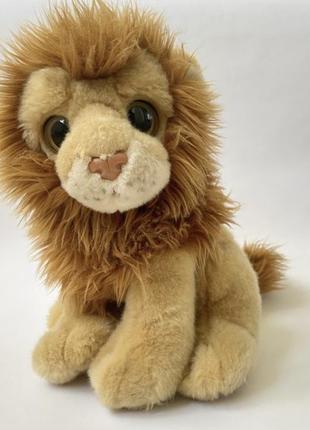 Шикарный лев мягкая игрушка с блестящими глазами