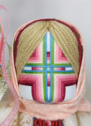 Кукла мотанка малинка и коза, кукольная композиция "коляда" 22 см и 12 см