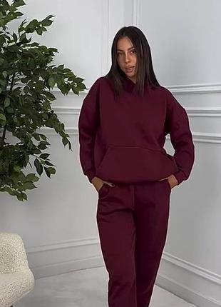 Теплый спортивный костюм на флисе