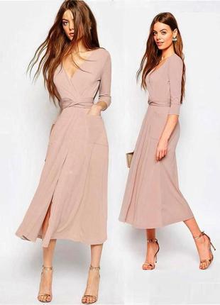Розпродаж сукня asos міді/максі на запах