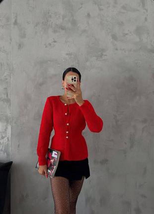 Укороченный кардинан женский