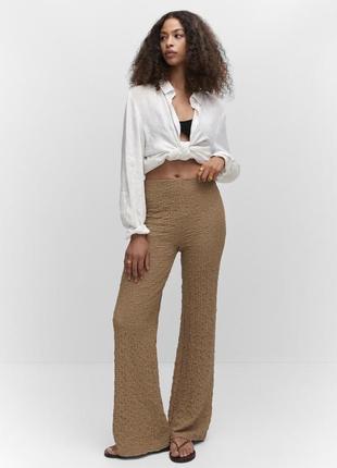 Фактурные брюки mango штаны zara